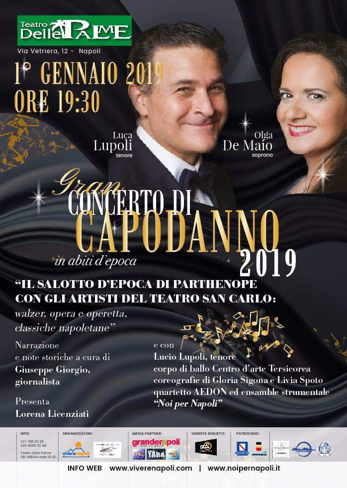 Concerto di Capodanno 2019 al Teatro Delle Palme di Napoli